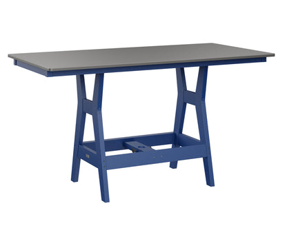 Harbor 33" x 66" Rectangular Table Counter Height Hammered Top