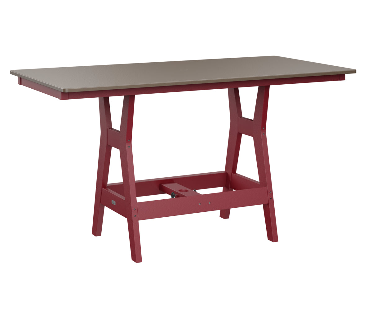 Harbor 33" x 66" Rectangular Table Counter Height Hammered Top