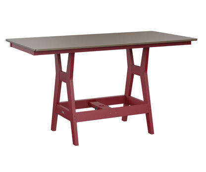 Harbor 33" x 66" Rectangular Table Counter Height Hammered Top