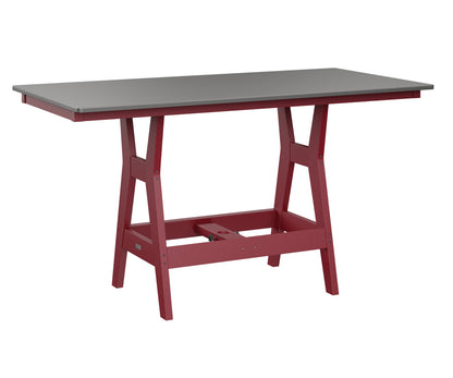 Harbor 33" x 66" Rectangular Table Counter Height Hammered Top