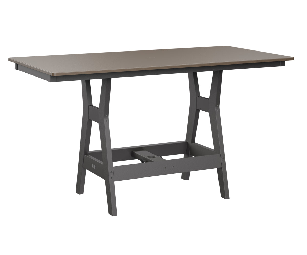 Harbor 33" x 66" Rectangular Table Counter Height Hammered Top