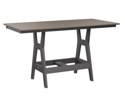Harbor 33" x 66" Rectangular Table Counter Height Hammered Top