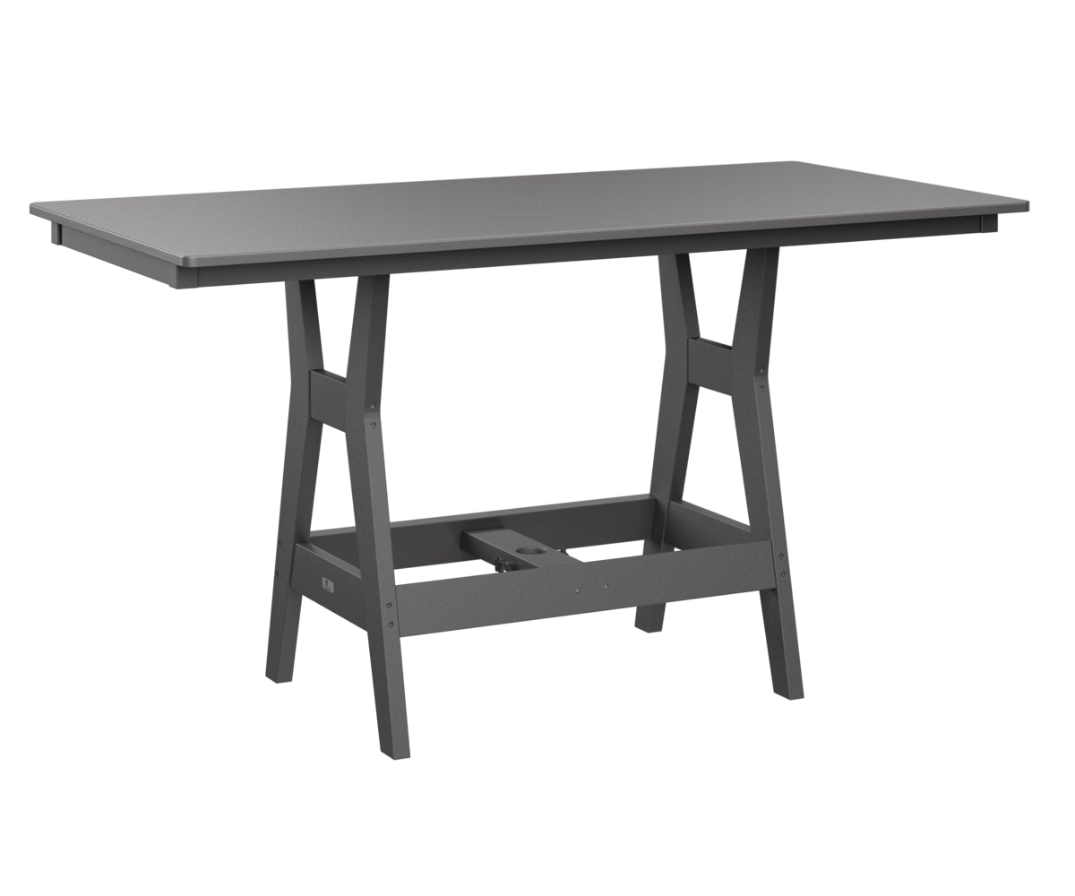 Harbor 33" x 66" Rectangular Table Counter Height Hammered Top