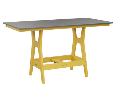 Harbor 33" x 66" Rectangular Table Counter Height Hammered Top