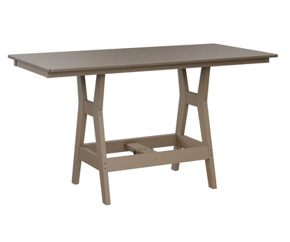 Harbor 33" x 66" Rectangular Table Counter Height Hammered Top