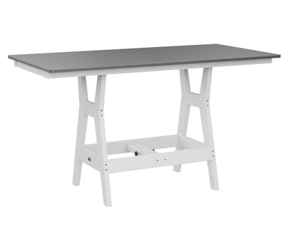 Harbor 33" x 66" Rectangular Table Counter Height Hammered Top