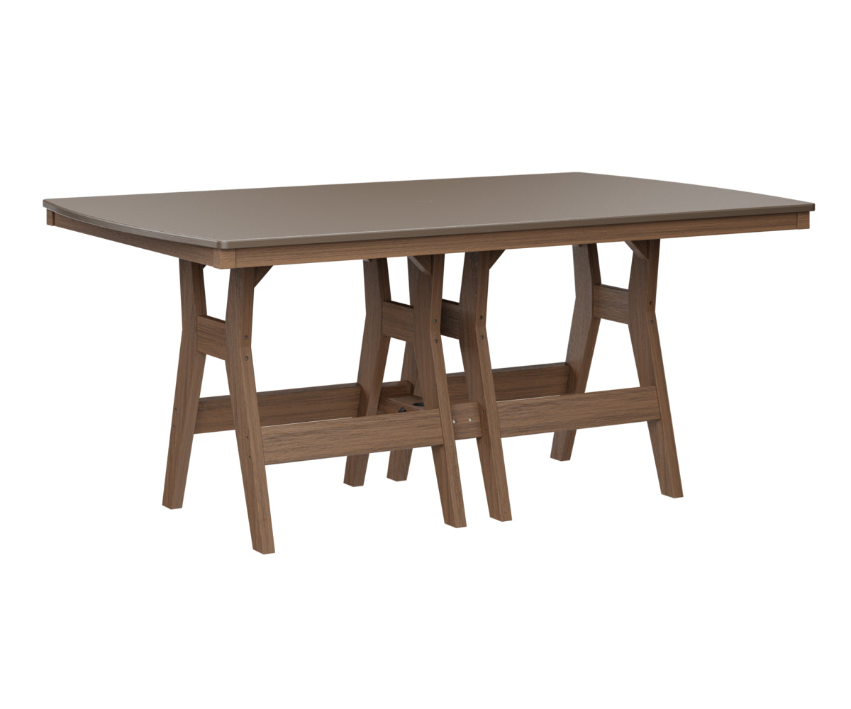 Harbor 44" x 72" Rectangular Table Counter Height Hammered Top