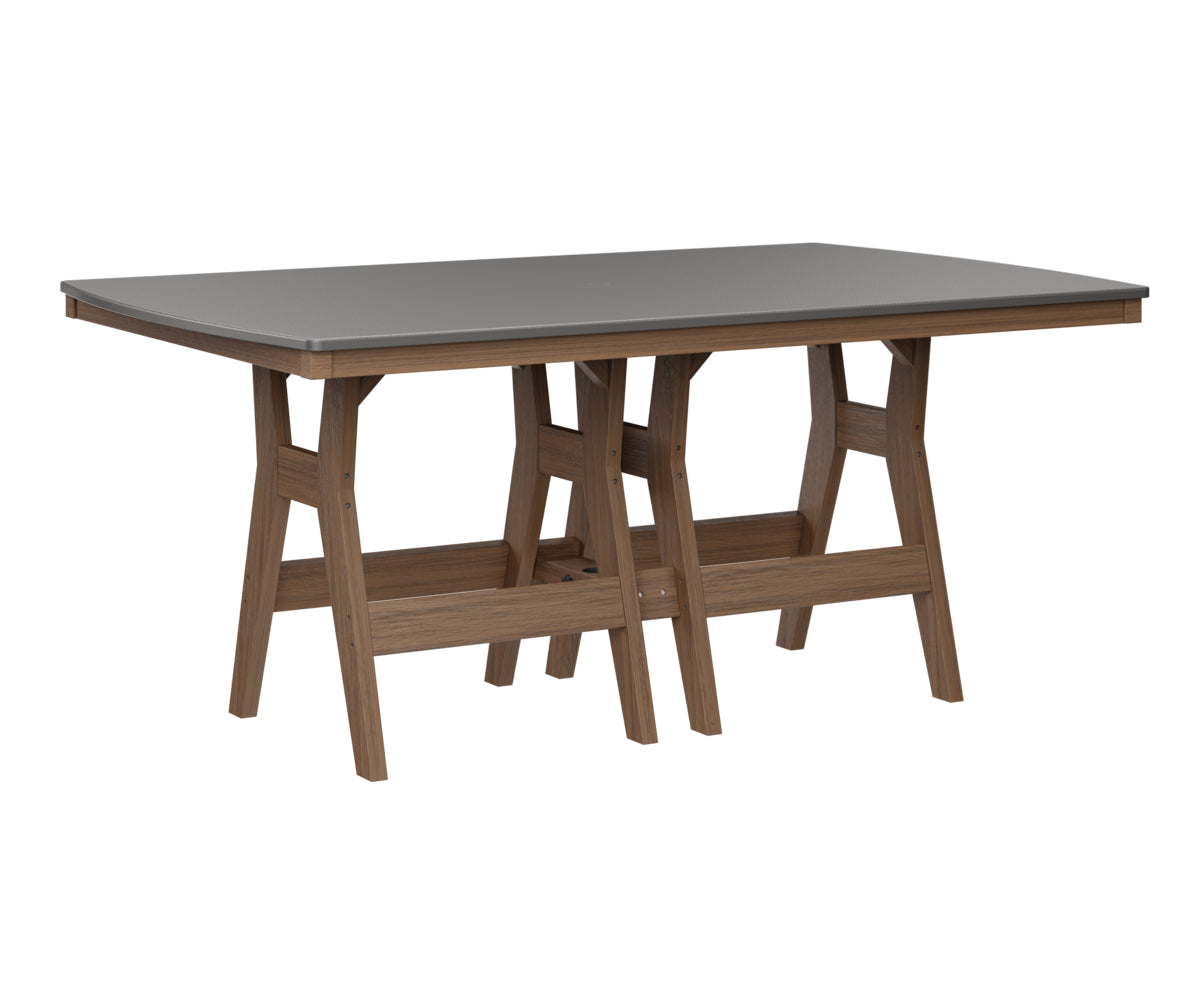 Harbor 44" x 72" Rectangular Table Counter Height Hammered Top