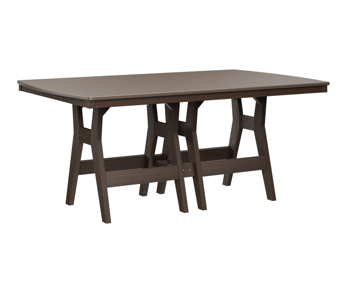 Harbor 44" x 72" Rectangular Table Counter Height Hammered Top