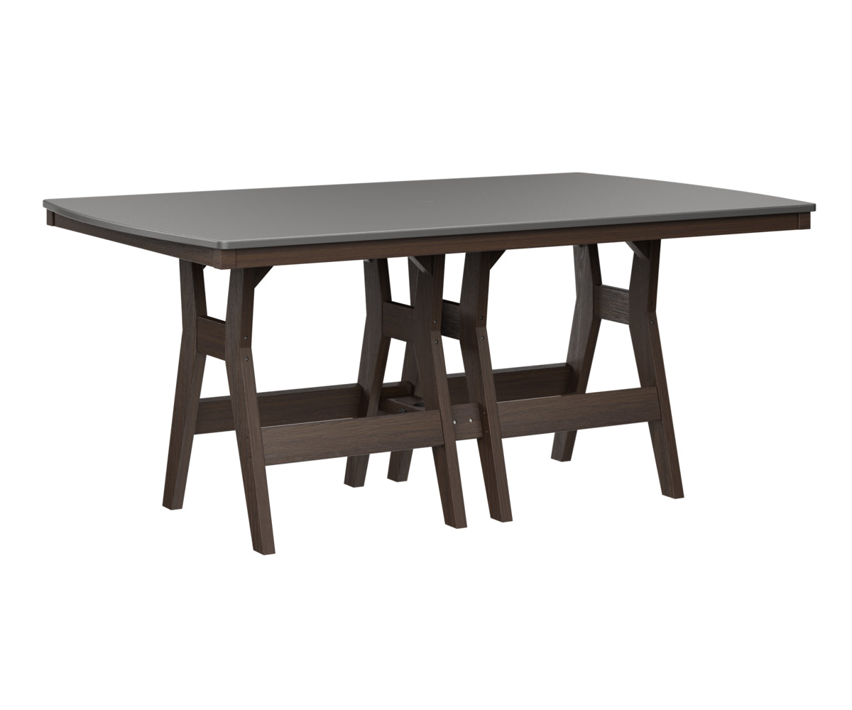 Harbor 44" x 72" Rectangular Table Counter Height Hammered Top