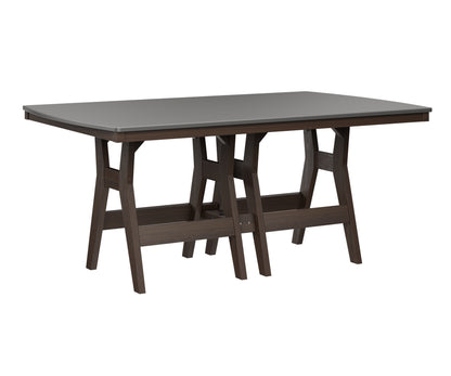 Harbor 44" x 72" Rectangular Table Counter Height Hammered Top