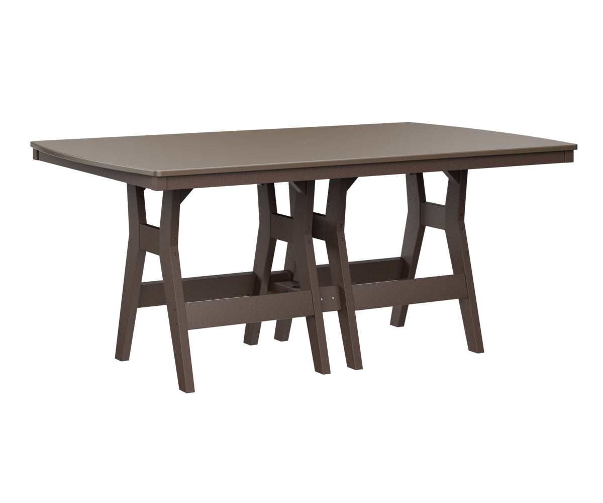 Harbor 44" x 72" Rectangular Table Counter Height Hammered Top