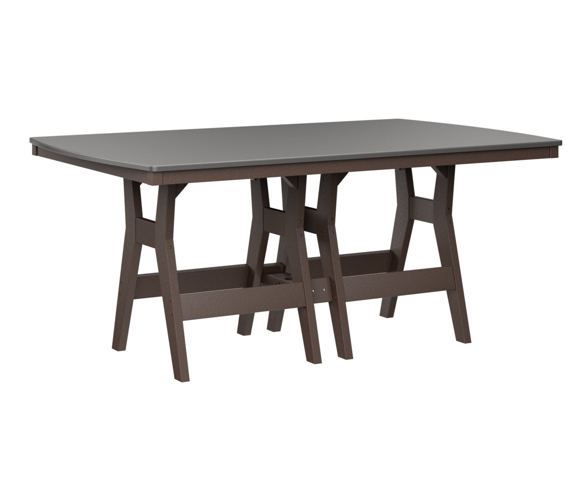 Harbor 44" x 72" Rectangular Table Counter Height Hammered Top