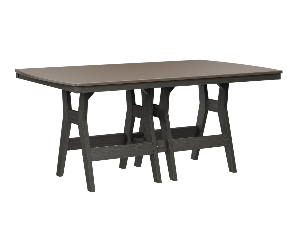 Harbor 44" x 72" Rectangular Table Counter Height Hammered Top
