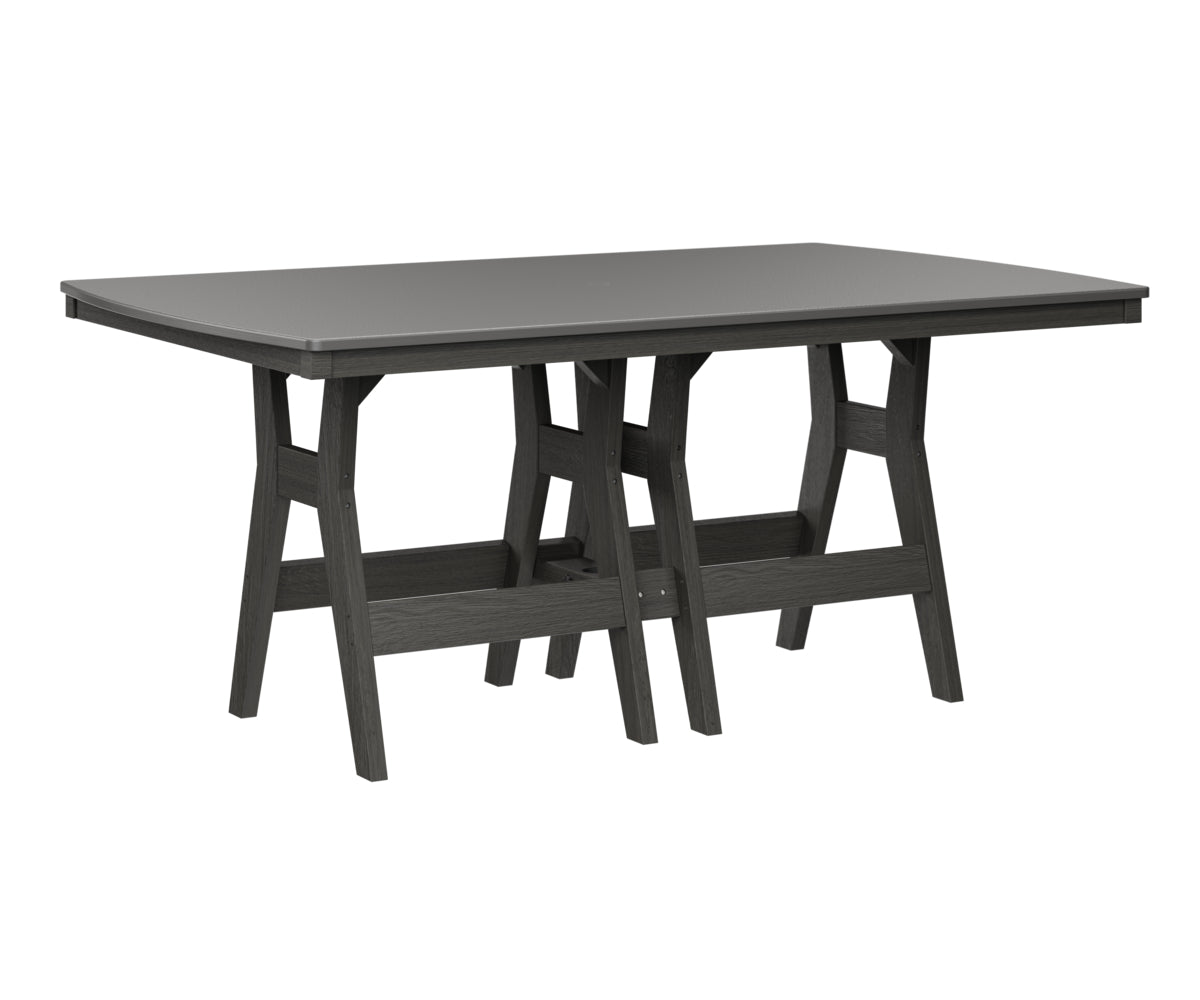 Harbor 44" x 72" Rectangular Table Counter Height Hammered Top