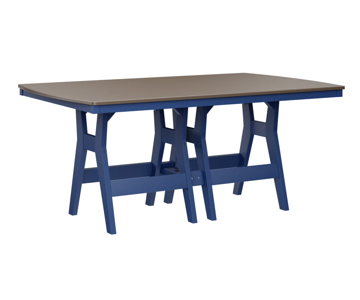 Harbor 44" x 72" Rectangular Table Counter Height Hammered Top