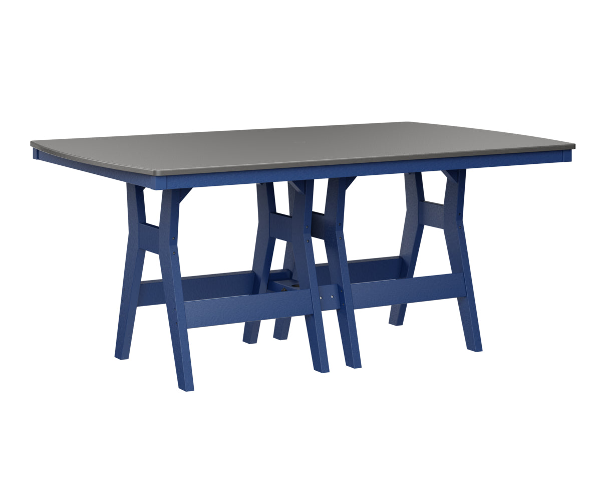 Harbor 44" x 72" Rectangular Table Counter Height Hammered Top