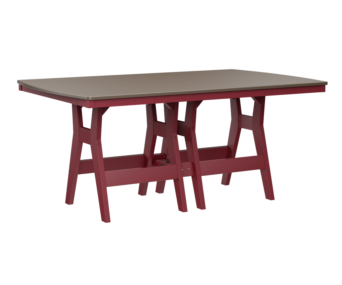 Harbor 44" x 72" Rectangular Table Counter Height Hammered Top
