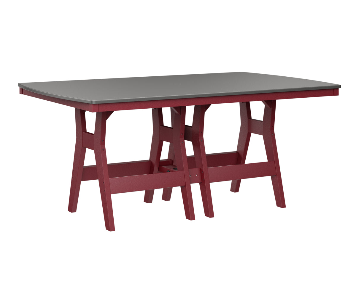 Harbor 44" x 72" Rectangular Table Counter Height Hammered Top