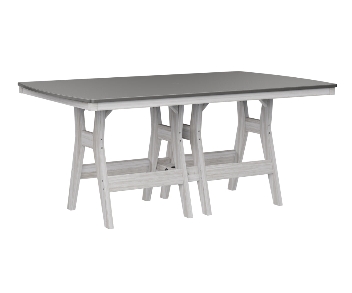 Harbor 44" x 72" Rectangular Table Counter Height Hammered Top
