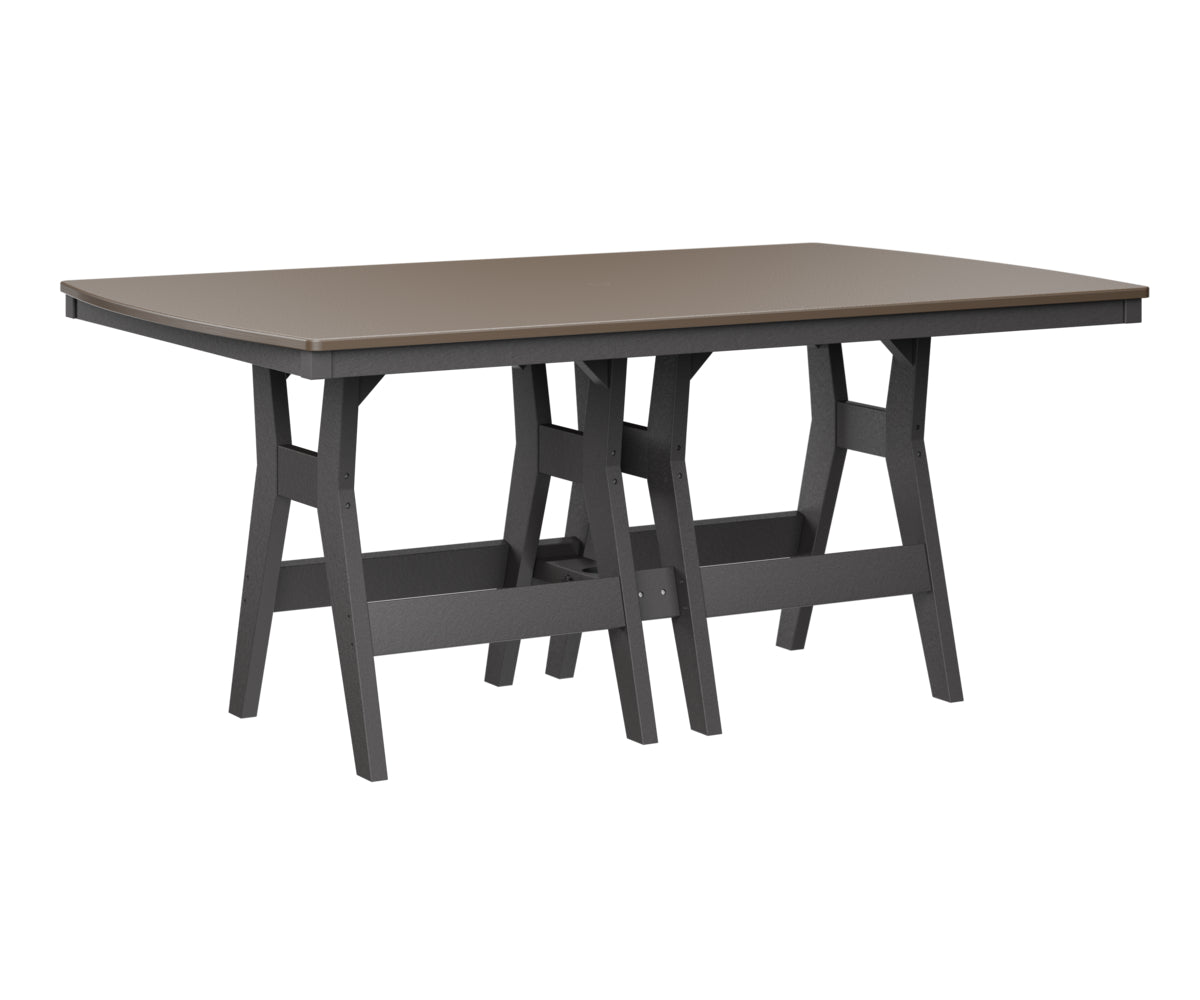 Harbor 44" x 72" Rectangular Table Counter Height Hammered Top