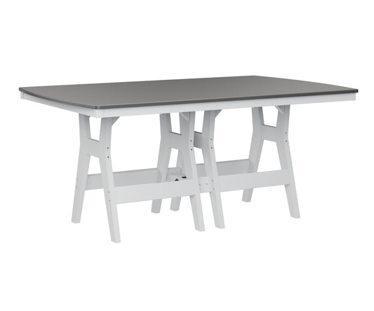 Harbor 44" x 72" Rectangular Table Bar Height Hammered Top