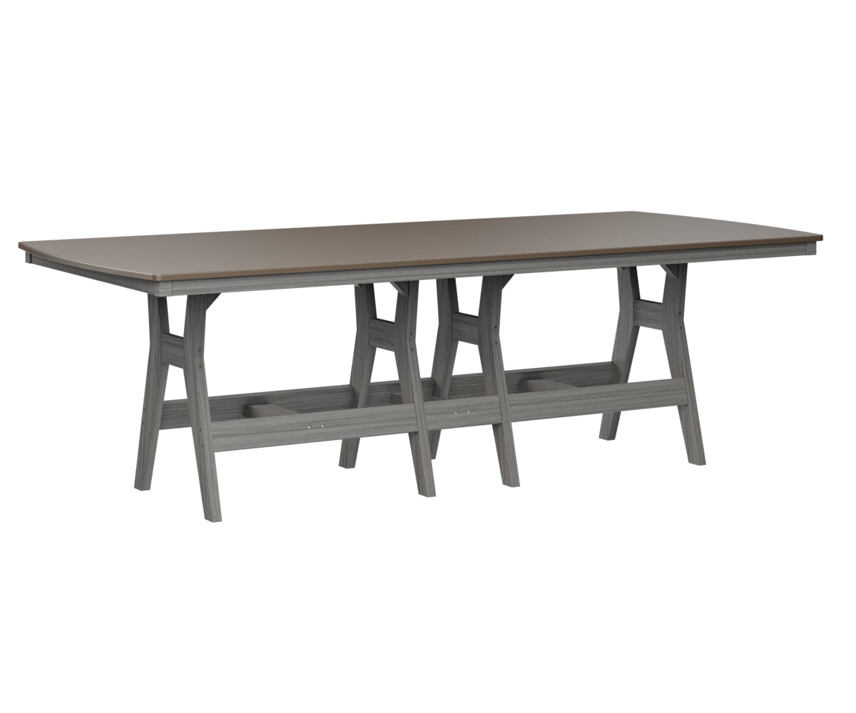 Harbor 44" x 96" Rectangular Table Counter Height Hammered Top