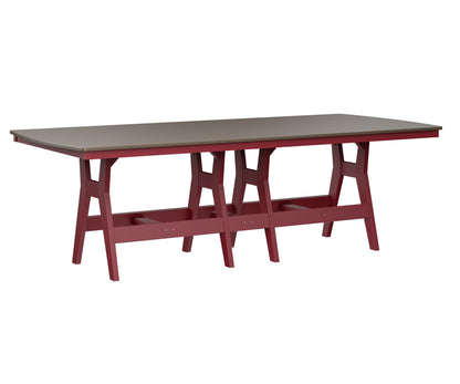 Harbor 44" x 96" Rectangular Table Counter Height Hammered Top