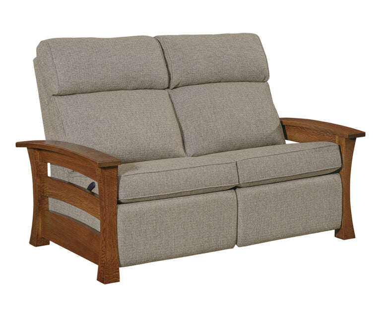 SFC Amish Barrington Stockton Wall Hugger Loveseat Recliner