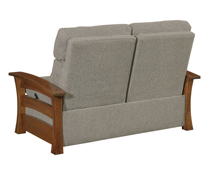 SFC Amish Barrington Stockton Wall Hugger Loveseat Recliner
