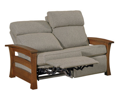 SFC Amish Barrington Stockton Wall Hugger Loveseat Recliner