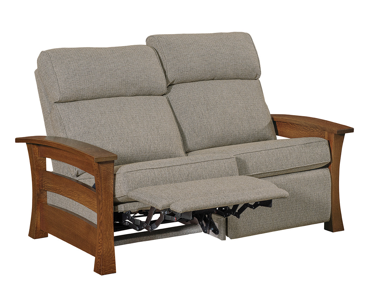 SFC Amish Barrington Stockton Wall Hugger Loveseat Recliner