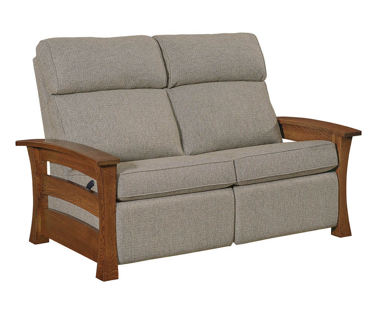 SFC Amish Barrington Stockton Wall Hugger Loveseat Recliner