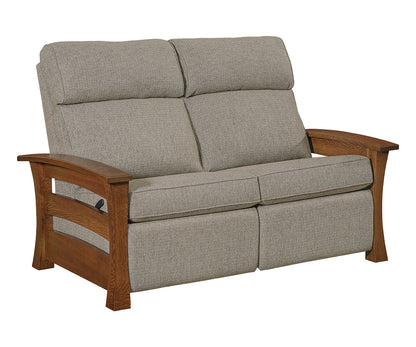 SFC Amish Barrington Stockton Wall Hugger Loveseat Recliner