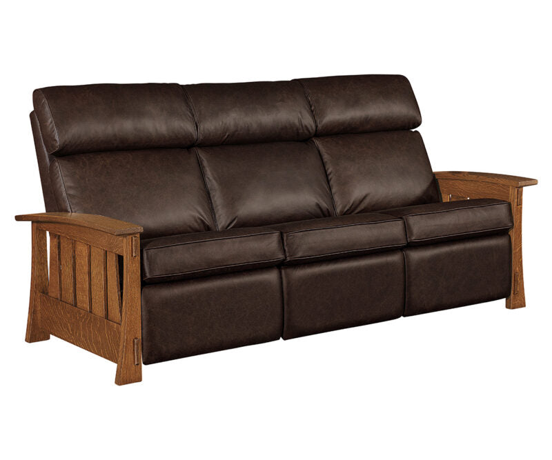 SFC Amish Highland Wall Hugger Stockton Sofa Recliner