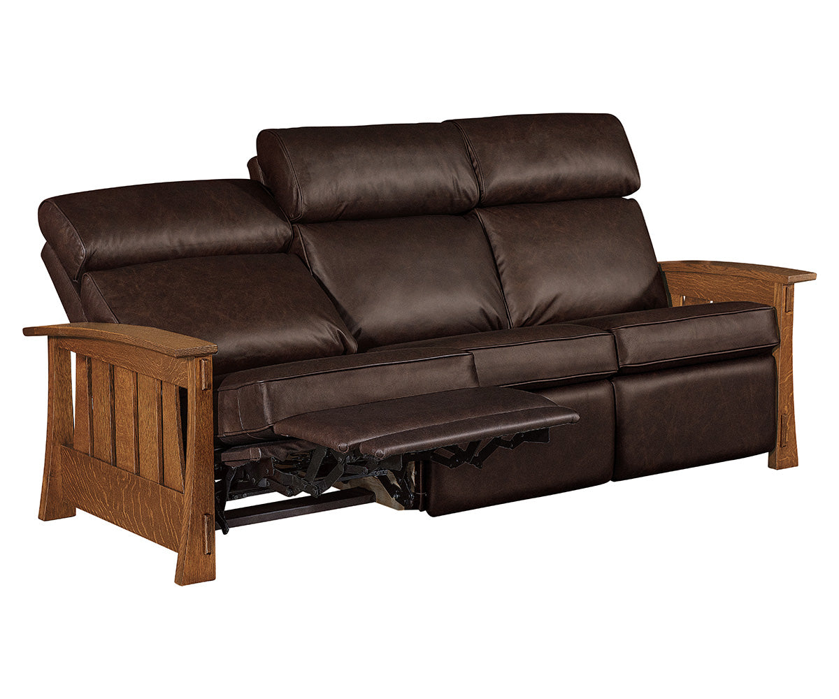 SFC Amish Highland Wall Hugger Stockton Sofa Recliner