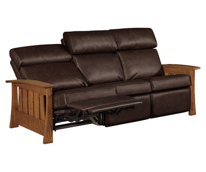 SFC Amish Highland Wall Hugger Stockton Sofa Recliner