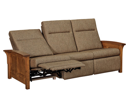 SFC Amish Skyline Panel Wall Hugger Sofa Recliner
