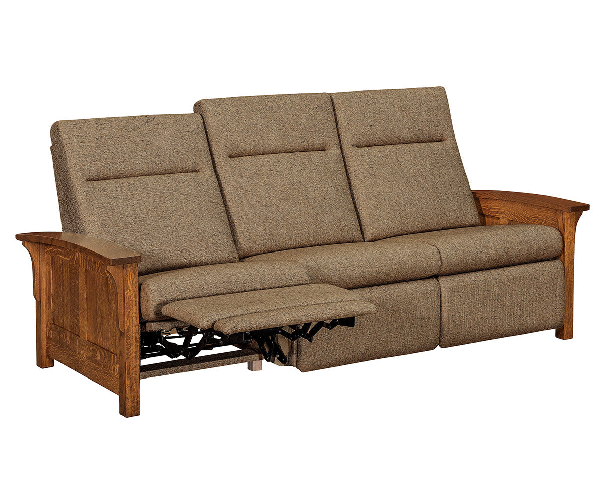 SFC Amish Skyline Panel Wall Hugger Sofa Recliner