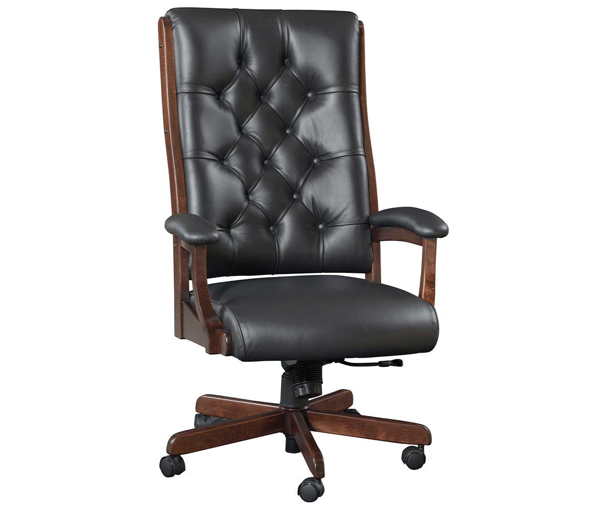 SFC Amish Clark Tufted Executive Desk Chair