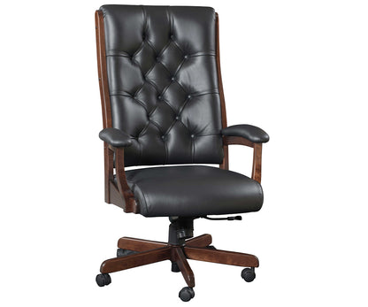 SFC Amish Clark Tufted Executive Desk Chair