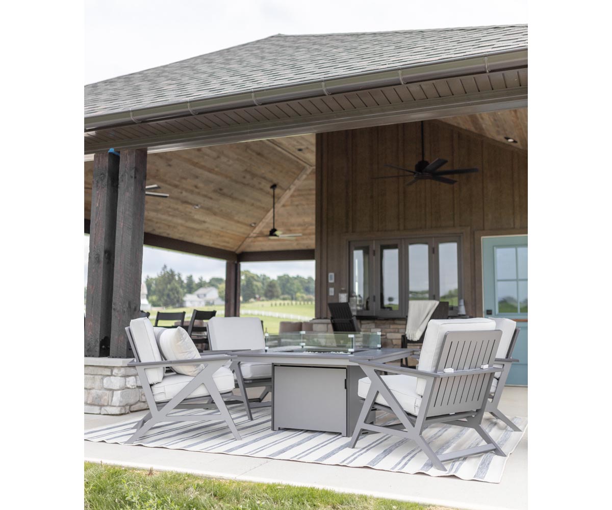 Numa 47" Square Fire Pit - Dining Height