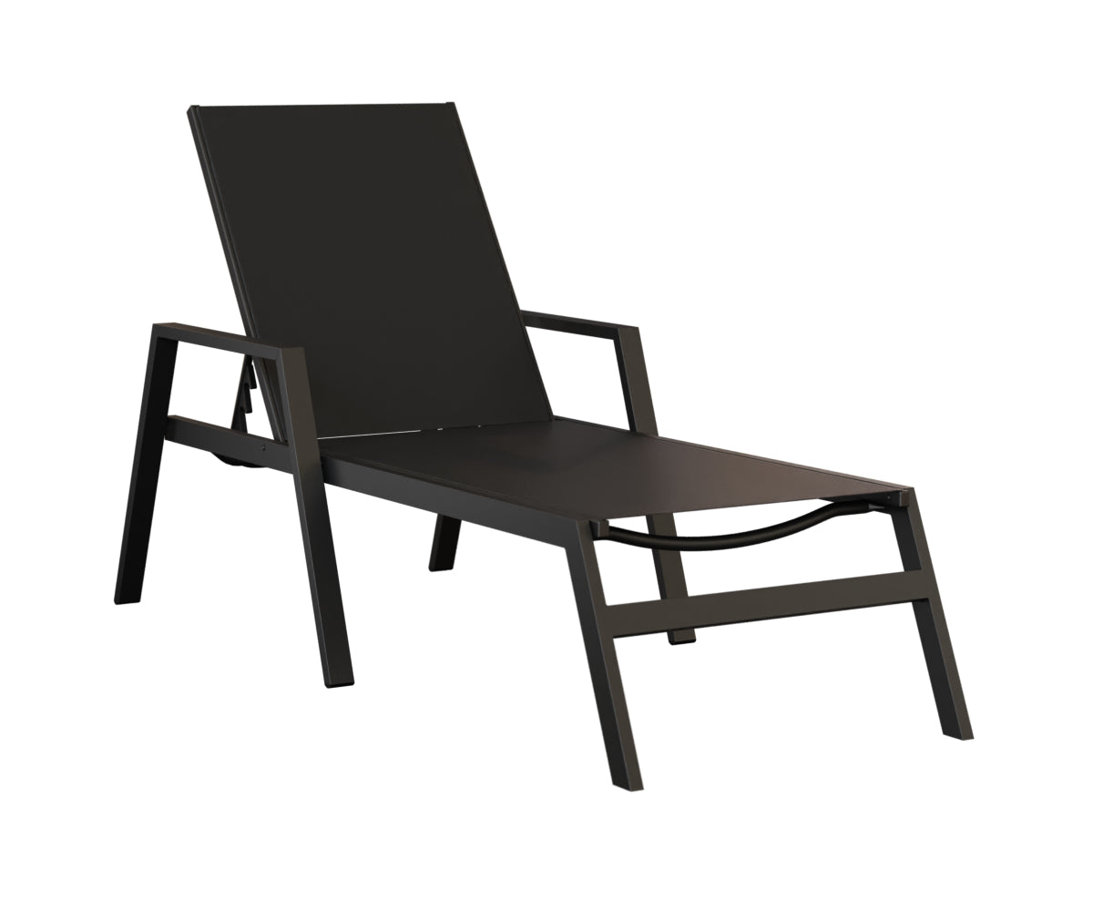 Vida Sling Chaise Lounge With Arms