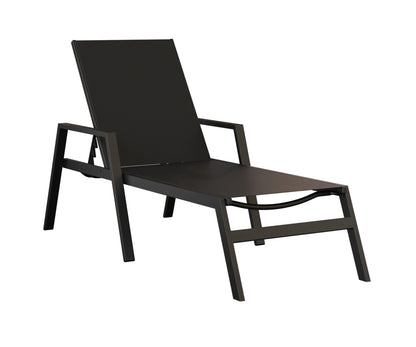Vida Sling Chaise Lounge With Arms