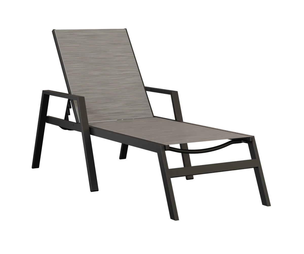 Vida Sling Chaise Lounge With Arms