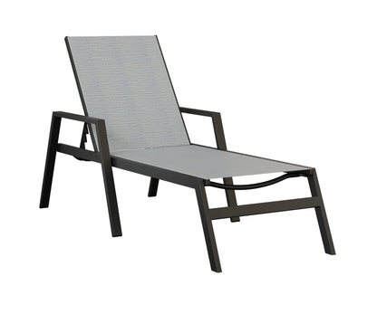 Vida Sling Chaise Lounge With Arms