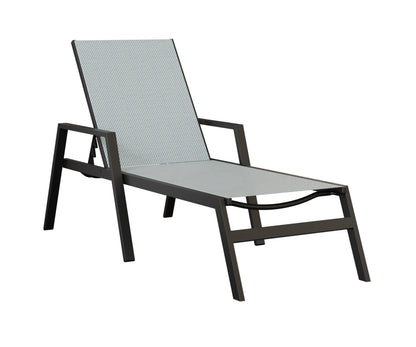 Vida Sling Chaise Lounge With Arms