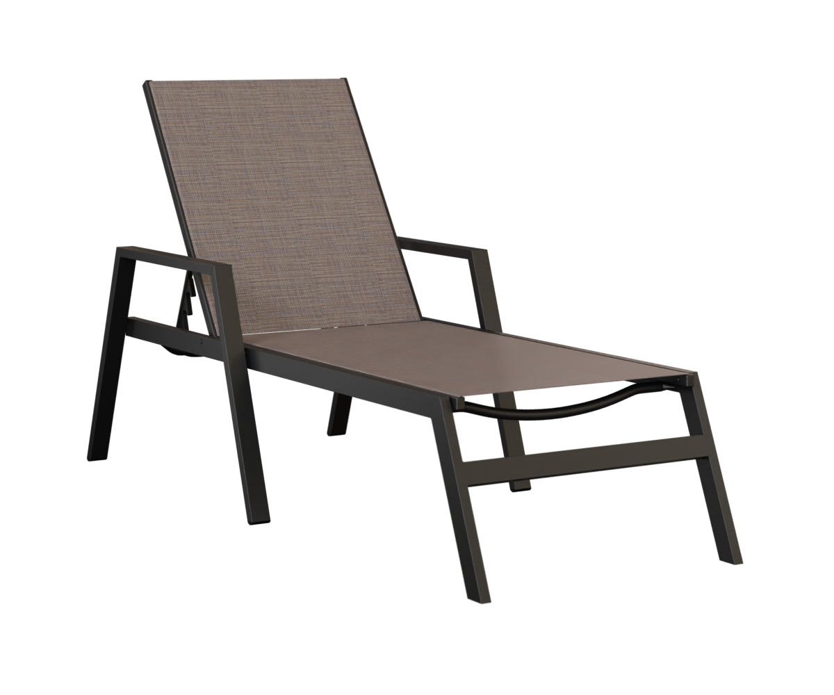 Vida Sling Chaise Lounge With Arms