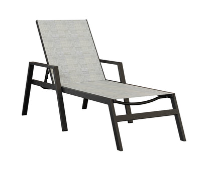 Vida Sling Chaise Lounge With Arms