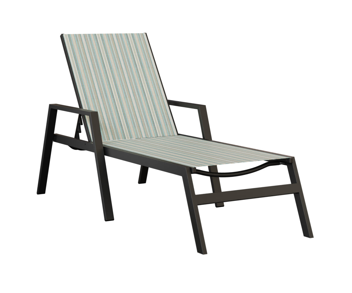Vida Sling Chaise Lounge With Arms